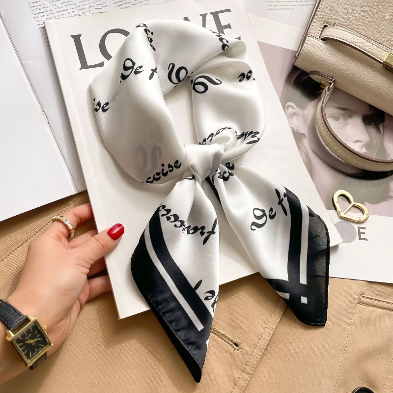 Luxury Bags Trending - Women Luxury Silk Satin Square Scarf