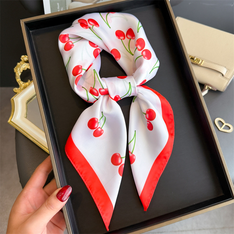 Luxury Bags Casual - Luxury Square Satin Scarf Women Cute