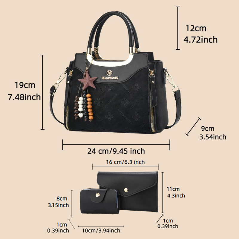 Stylish women's handbag, solid - đánh giá và giá Luxury Bags Casual