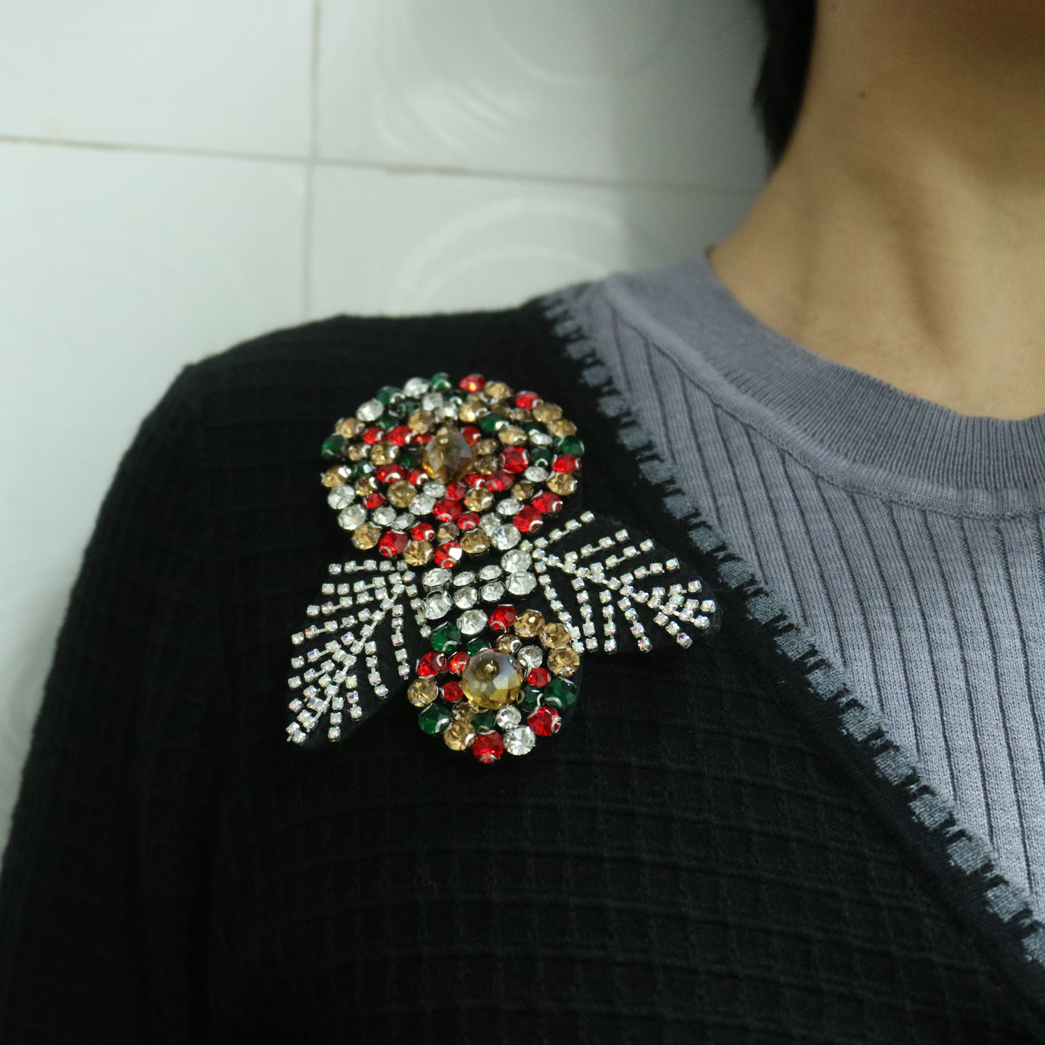 2pc/lot Luxury Rhinstone Patch - đánh giá và giá Luxury Bags Photos